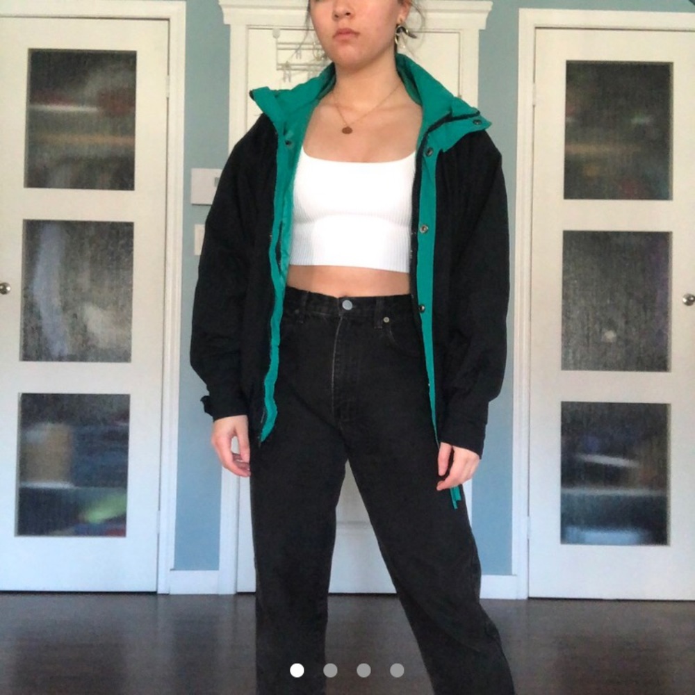 Black 90s Windbreaker